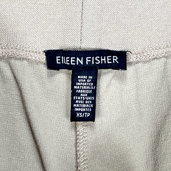 Eileen Fisher Pants Women Sz XS Tan Hi Rise Comfort Stretch Slim Ankle Trousers - Picture 15 of 15